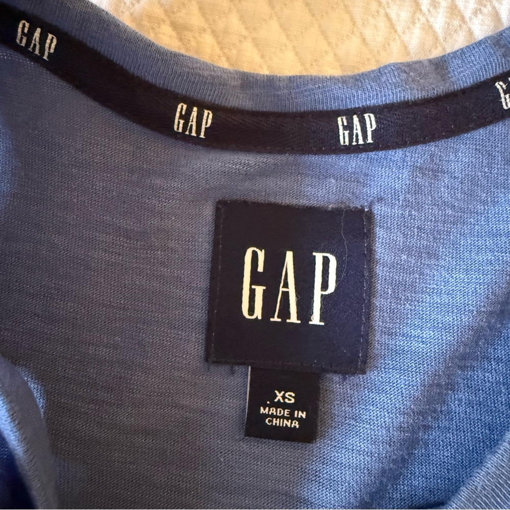 Gap Women’s Tiered Sleeveless Dress Blue Size X-Small - Picture 3 of 5